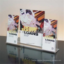 New Counter Top Triangle Signs Holder Wholesale, Transparent Promotional Acrylic Sign Holder